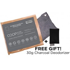 Coop Home Goods - Natural Moso Bamboo Charcoal Deodorizer Air Purifier- 550 grams with FREE 30g sachet - Removes odors  allergens and pollutants. - B01DCTJZ2O
